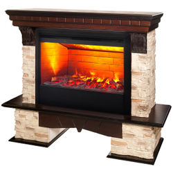 Электрокамин RealFlame Rockland AO античный дуб с очагом 3D Helios 26