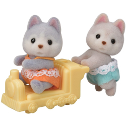 Epoch 5638 — Sylvanian Families «Близнецы щенков хаски» 5638 — фото 1