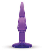 Фиолетовый анальный плаг среднего размера JAMMY JELLY ANAL MEDIUM PLUG VIOLET - 14 см. (Цвет: фиолетовый)