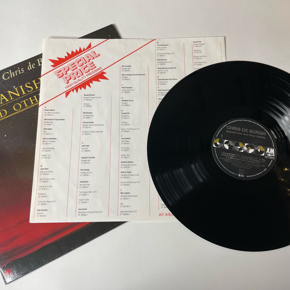 Винтажная виниловая пластинка LP Chris de Burgh Spanish Train And Other Stories (Germany 1985)