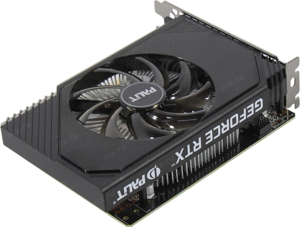 Видеокарта 6Gb <PCI-E> GDDR6 Palit <RTX3050 StormX 6Gb> (RTL) DVI+HDMI+DP <GeForce RTX3050>
