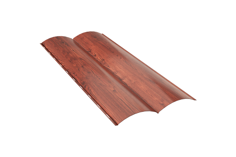 Сайдинг мет  Блок Хаус PRINT АНТИЧНЫЙ ДУБ 0,387(0,360)х6,0м  2,16 кв.м