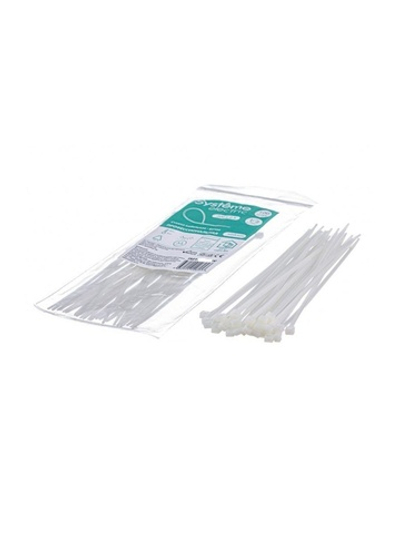 Стяжка кабельная 300х7.6 бел. (уп.100шт) SE IMT30076W