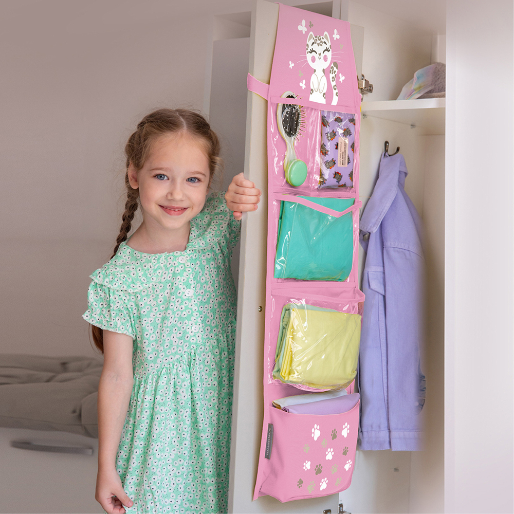 Кармашки для детского сада на липучке. Гепард