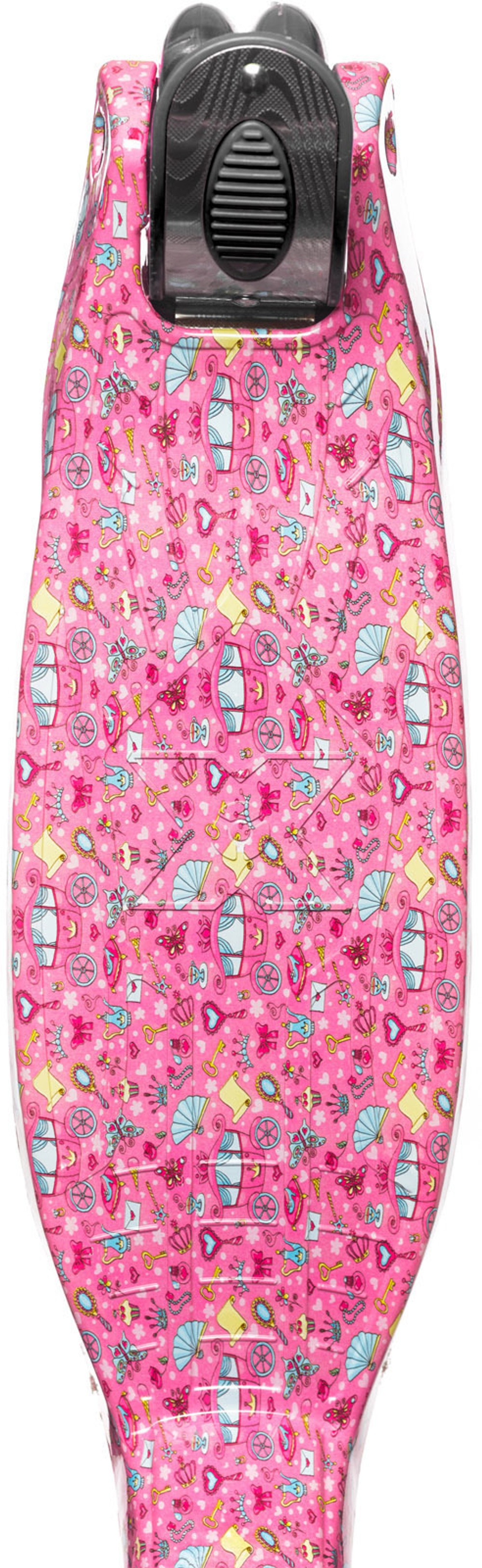 Самокат детский трехколесный Игрокат складной Dino Print Princess black