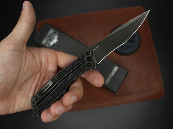 Нож-бабочка НОКС "Эльф" (черный) 204-500401