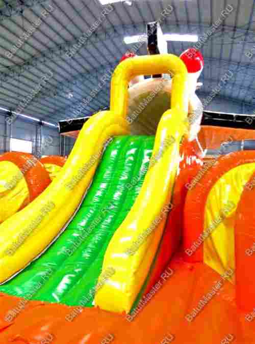 Коммерческий надувной батут "Ракета" 30*20*8 м