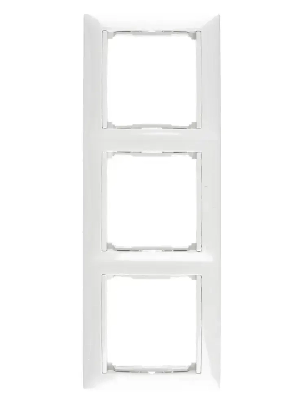 Комплект розетка-2 шт+ТВ розетка-1 шт+рамка 3 поста - 1 шт белый