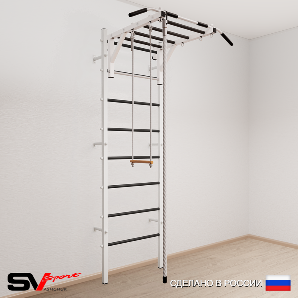 Шведская стенка Sv Sport 535 (Турник рукоход/Канат/Трапеция)