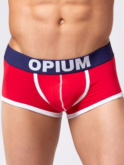 Мужские укороченные боксеры (Размер: L) (Цвет: красный)