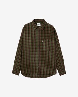 Рубашка Plaid Flannel Forest коричнево-зеленая