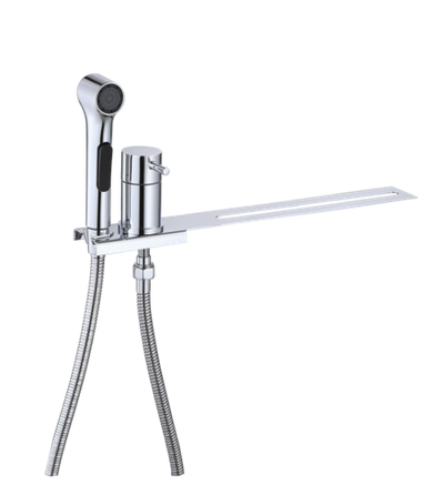 Биде приставка с круглым смесителем (ХРОМ) Burlin (10/1шт)