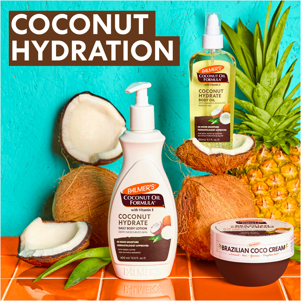Palmer's, Coconut Oil Formula® с витамином E, бразильский кокосовый крем, взбитый, 250 г (8,8 унции)