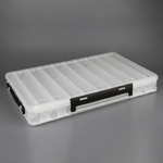 Коробка для воблеров двусторонняя 9+9 отделений (340х220х50мм)