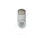 Тройник PP-R комбинированный белый Дн 20х1/2" с накидной гайкой VALFEX 10140020