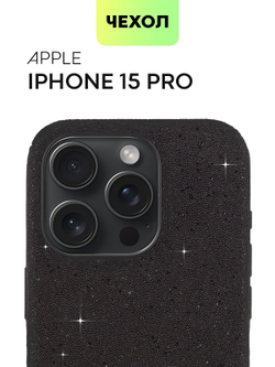 Чехол BROSCORP для Apple iPhone 15 Pro (арт.IP15PRO-CRYSTAL-BLACK )