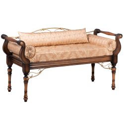 Банкетка Флоренция Премиум Орех(Д) Каледония Даймонд Мокка Амбер