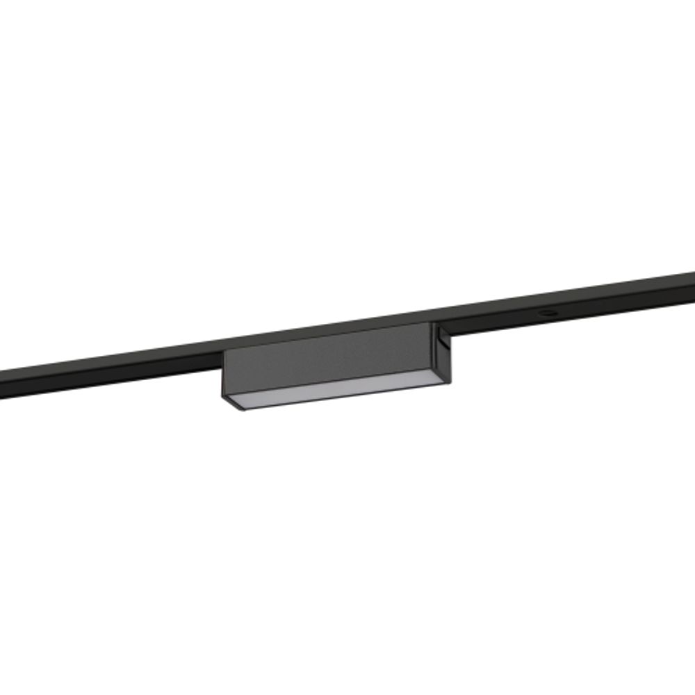 Магнитный трековый светильник ЭРА TRM-S5-1-6W4K BK светодиодный 6Вт 4000К черный для системы S5 | Магнитные трековые светильники