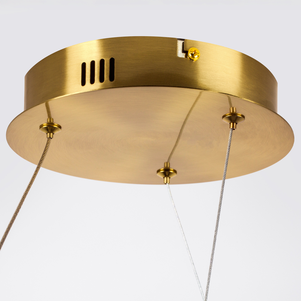 637063 Люстра CORINTO 30W LED 2680LM ЗОЛОТО 3000K IP20