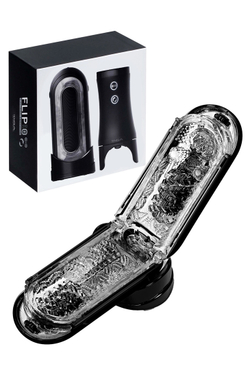 Набор Tenga Flip Zero Electronic Vibrotation: мастурбатор с вибрацией и устройство вращения