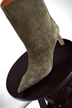 Полусапоги из натуральной замши NICOLE