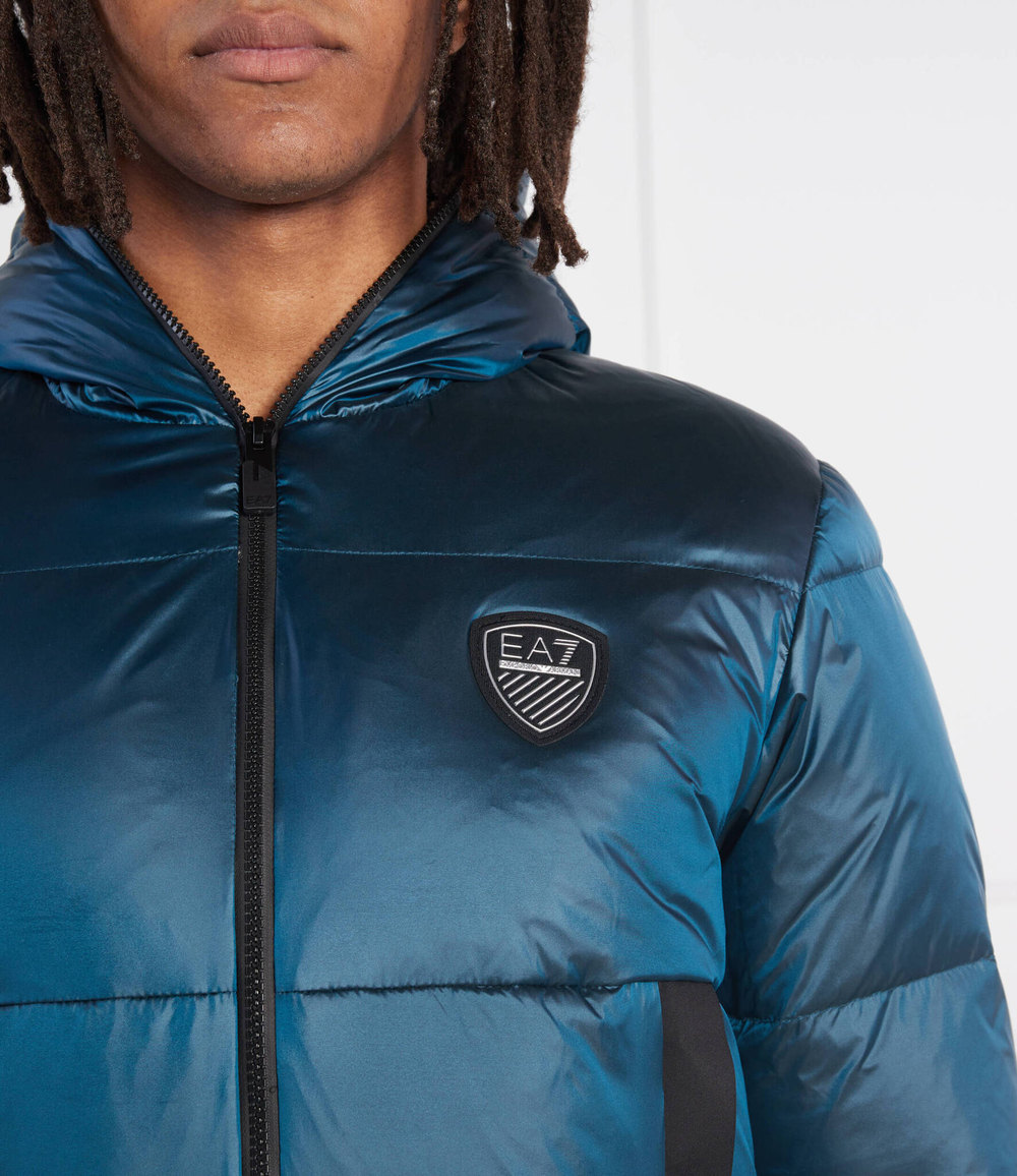 пуховая куртка EA7 - морской(6LPB15 PN2MZ)