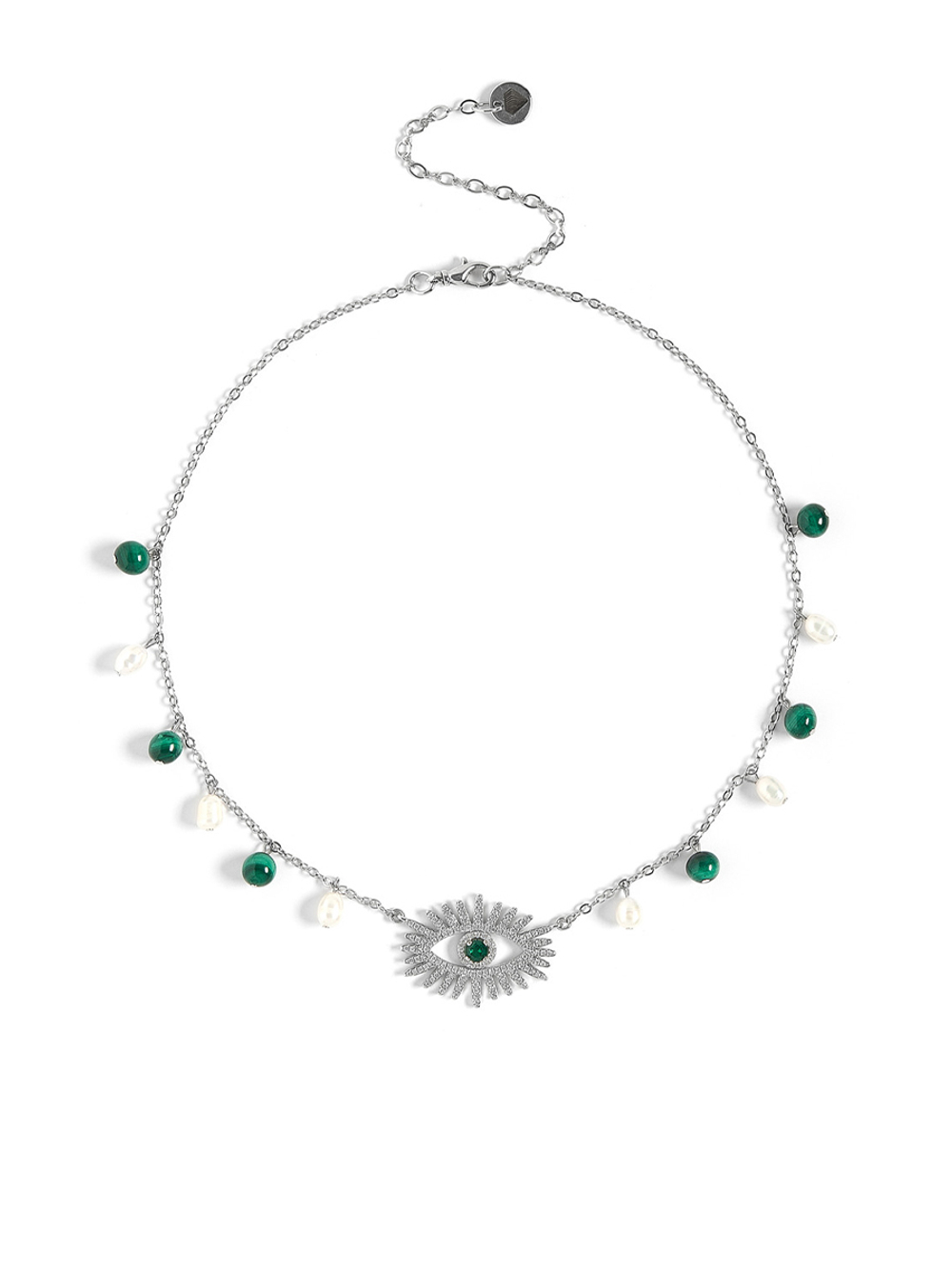 Чокер "Malachite Eye Pearl"