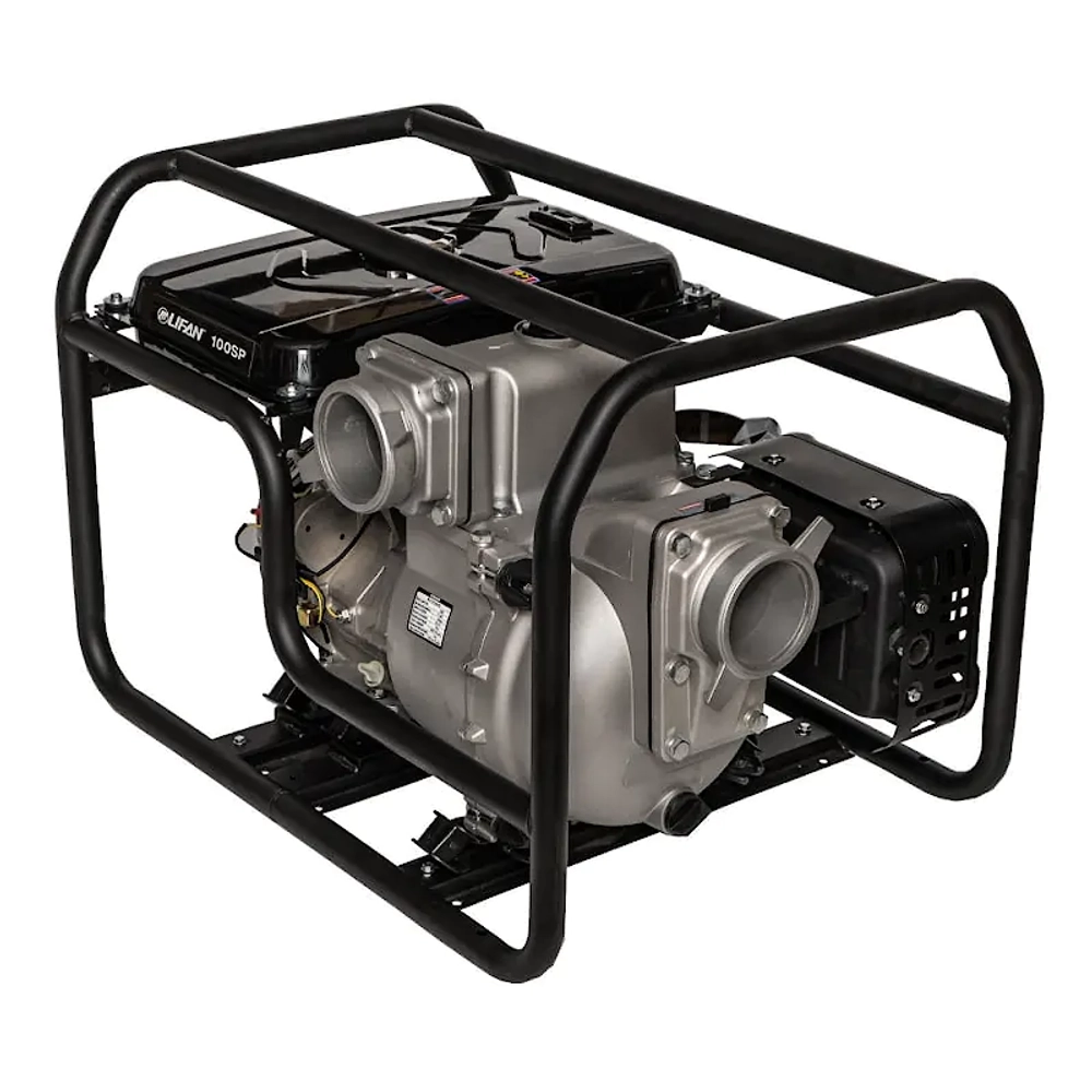 Lifan 100SP мотопомпа бензиновая 15 л.с, 1333 л/мин, диаметр 100 мм, 00-00003266