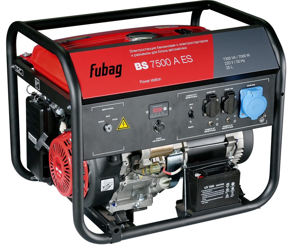 Бензиновый генератор Fubag BS 7500 A ES — Фото №1 