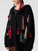 Зип-худи с кольцами и съемными кистями OLA OLA