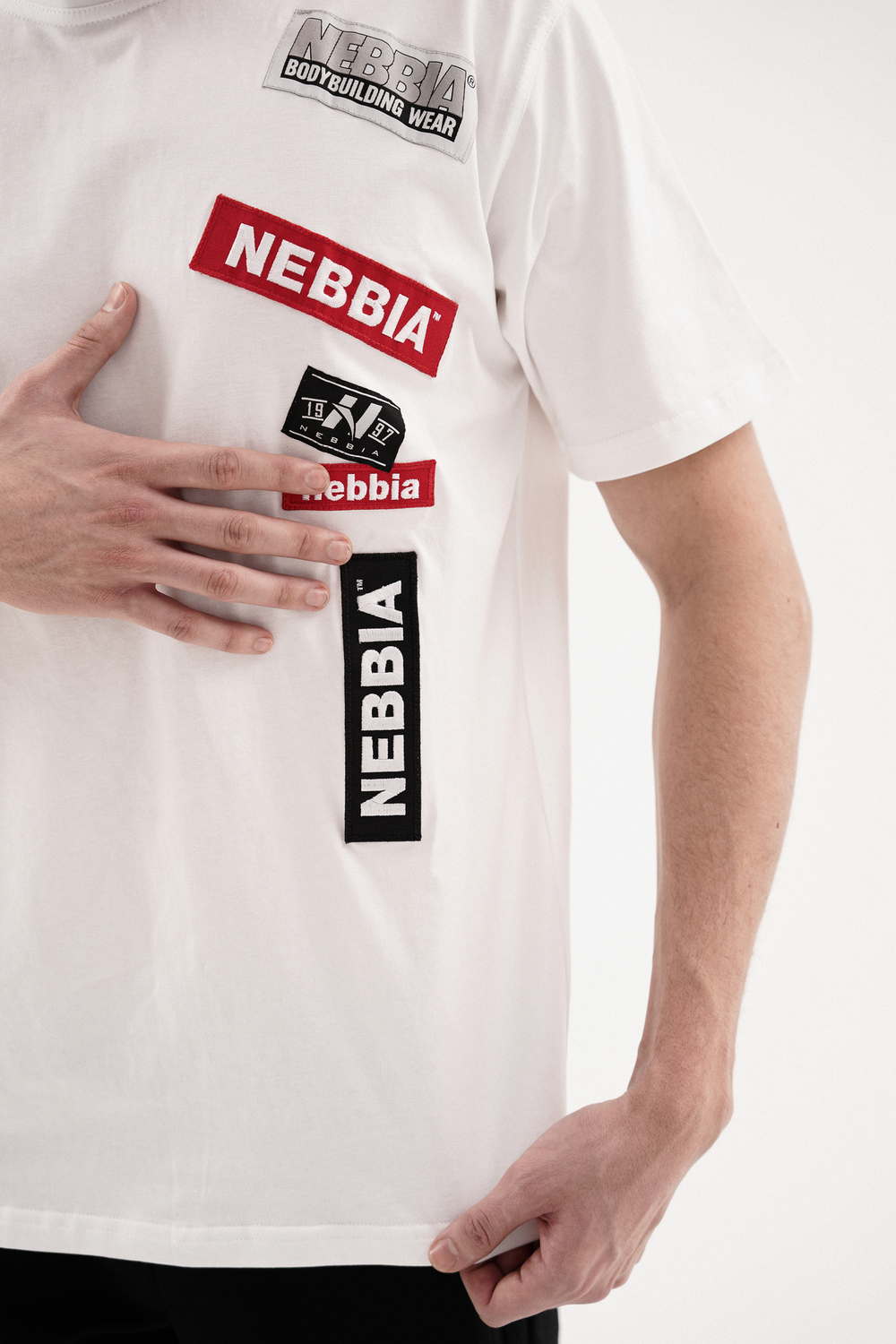 Мужская футболка Nebbia Labels T-shirt 171 white