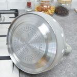 Чайник 3л нерж со свистком, с ручкой "soft-touch" (кофейный)