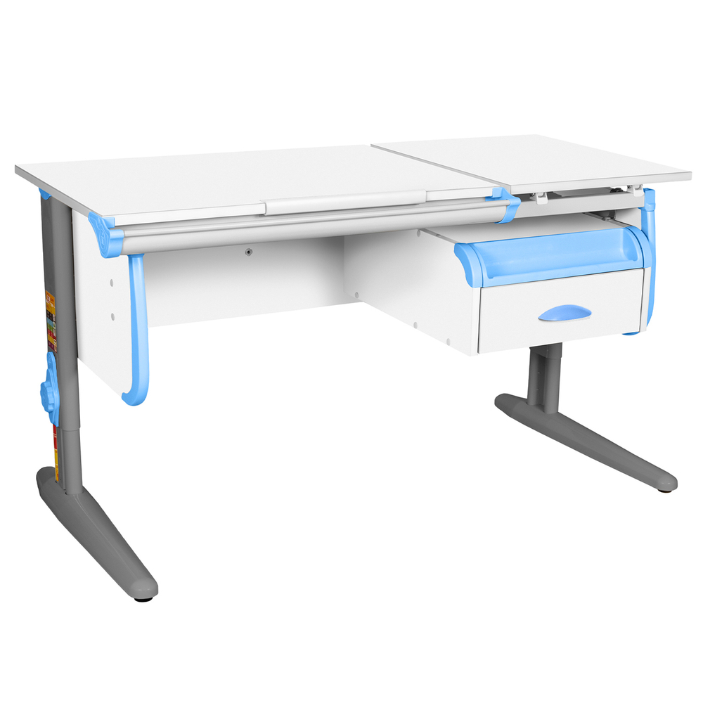 Растущая парта Дэми СУТ 25 с навесной тумбой (1200×610 мм)