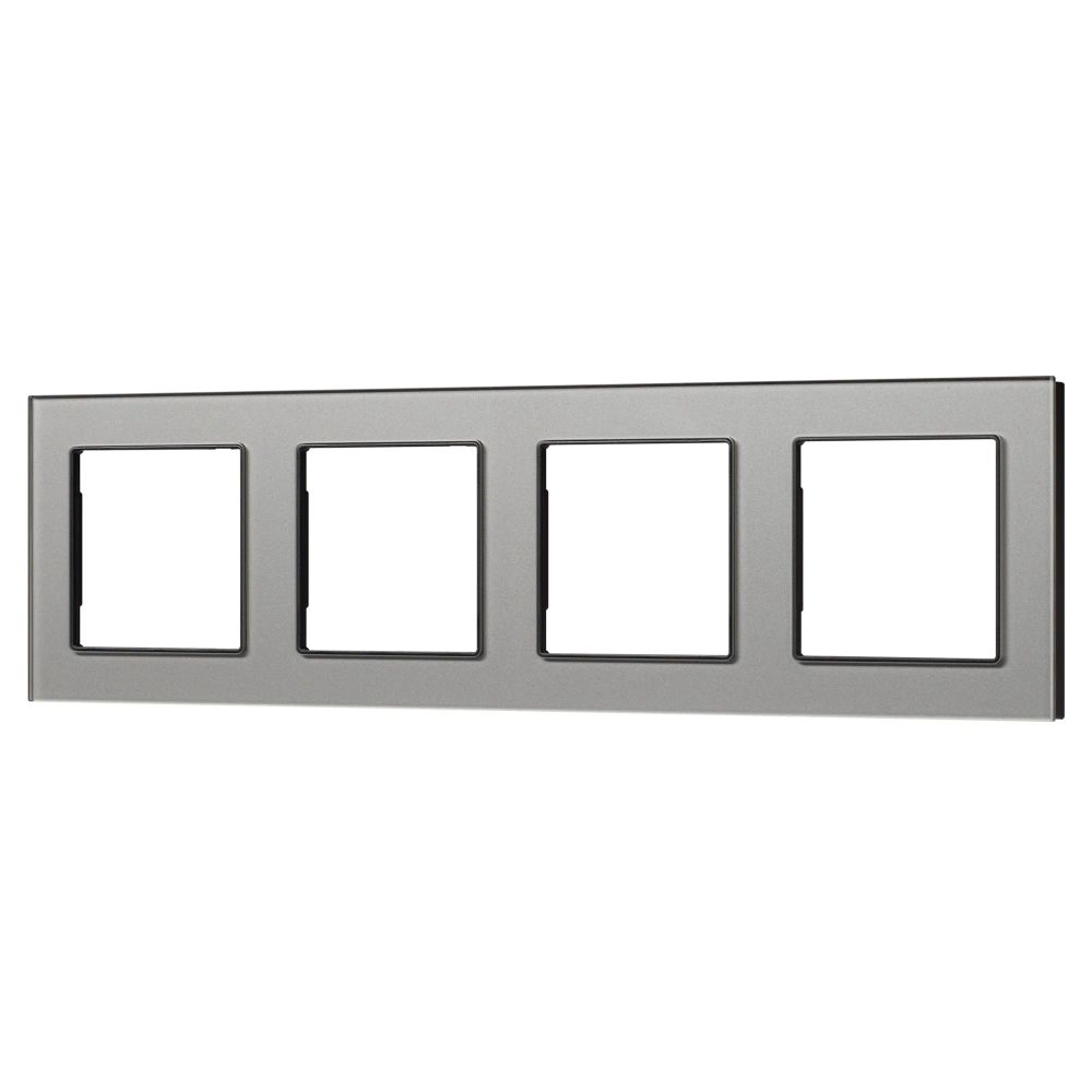 Рамка стеклянная FRM-GLARE-GS-4-GR (Arlight, -) 043804