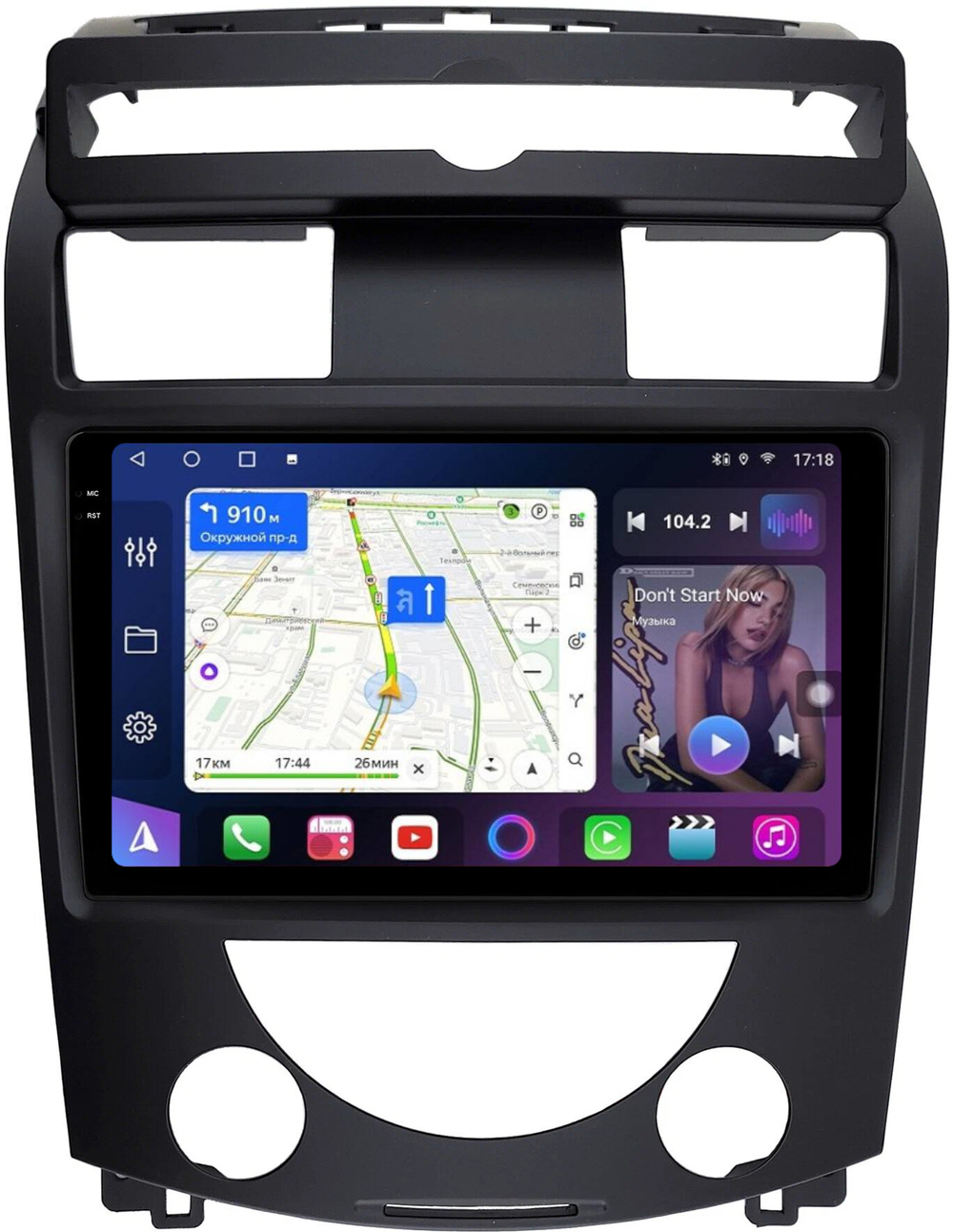 Магнитола для SsangYong Rexton 2 Y250 2007-2012 - FarCar 3271-10 монитор 10.36" 2K QLED на Android 13, TS10, CarPlay, 4G SIM-слот