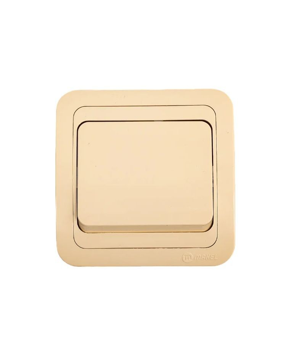 Выключатель 1-я Makel Mimoza кремовый 25001