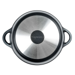 Кастрюля алюминий, антиприг, 2 л, с крыш, Горница, Классик, к2233а