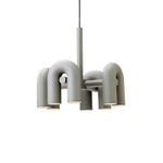 Pendant design lamp Cirkus by AGO Lighting (4 lampshade /Grey)