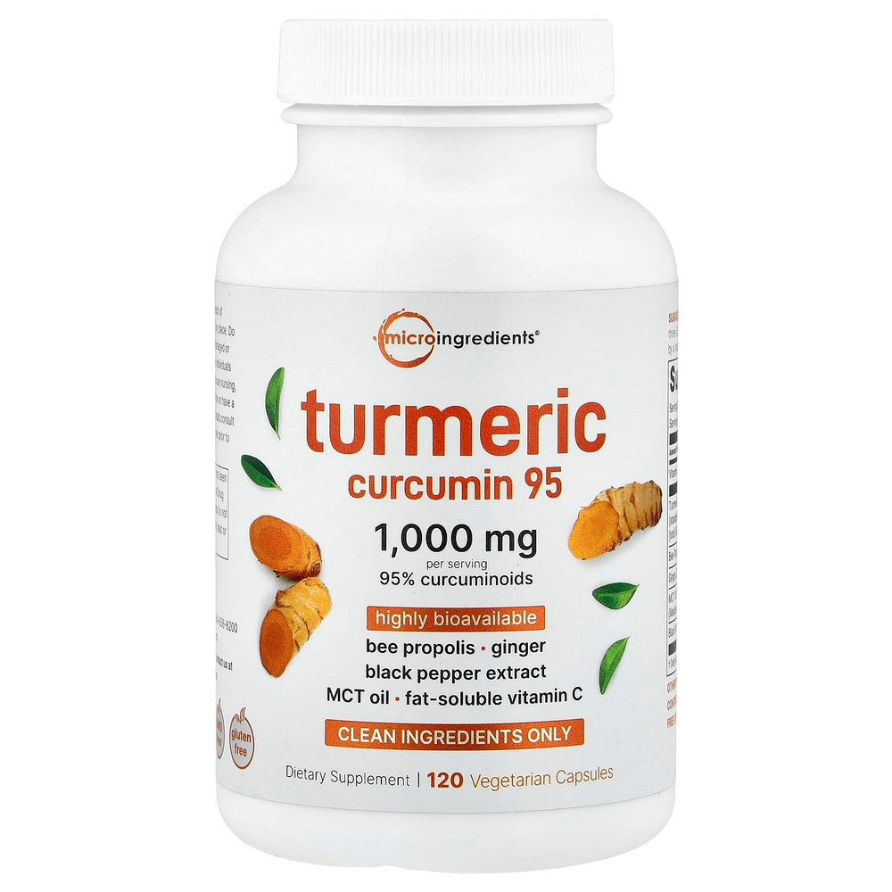 Micro Ingredients, Turmeric Curcumin 95, 120 вегетарианских капсул