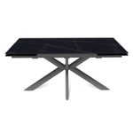 Стол раскладной Strong (160+40+40), керамика матовая Black Gold