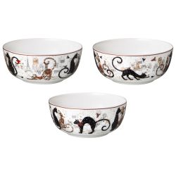 САЛАТНИК - ТАРЕЛКА СУПОВАЯ LEFARD "ПАРИЖСКИЕ КОТЫ" 800 МЛ 15,5*6,5 СМ (КОР=36ШТ.)