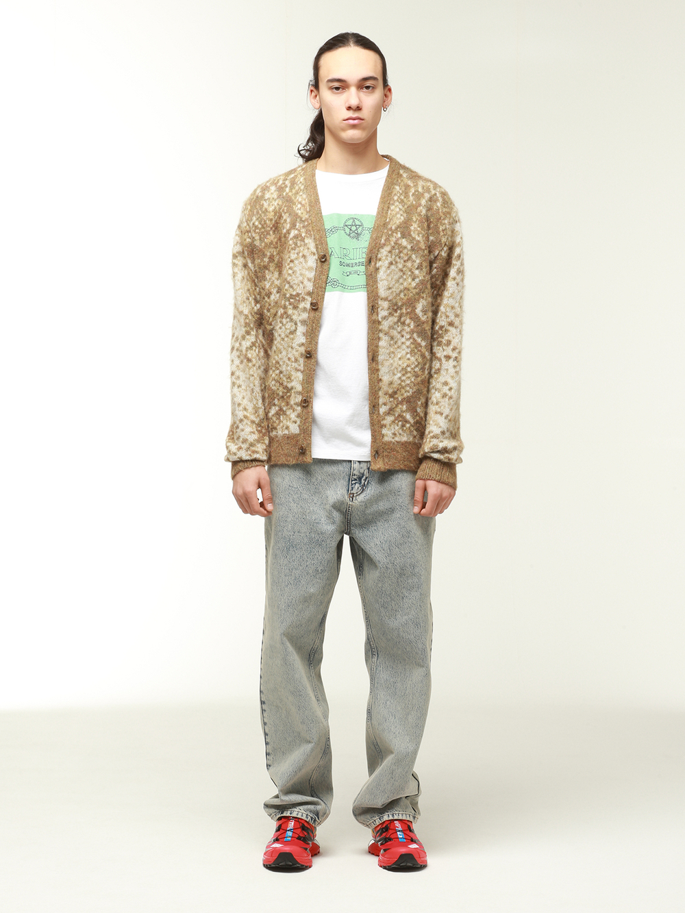 Кардиган Вязаный Phyton Jacquard Knit Cardigan