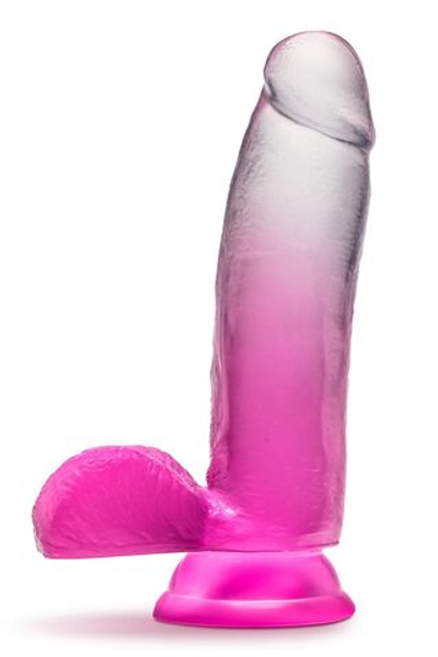 Розовый фаллоимитатор Sugar Magnolia - 17,1 см. (Цвет: розовый)