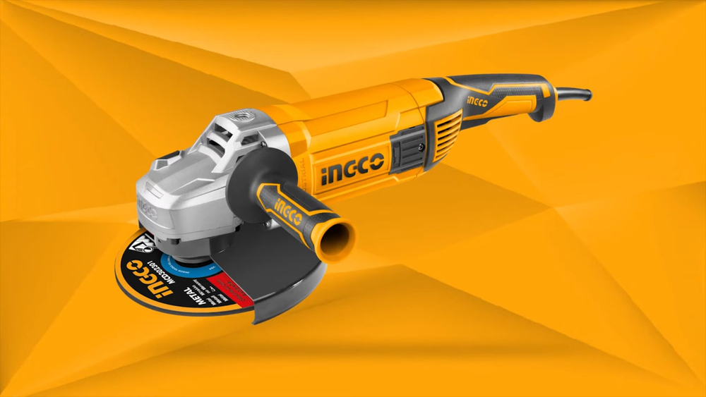 Угловая шлифовальная машина (УШМ) INGCO AG26008 INDUSTRIAL 230 мм 2,6 кВт