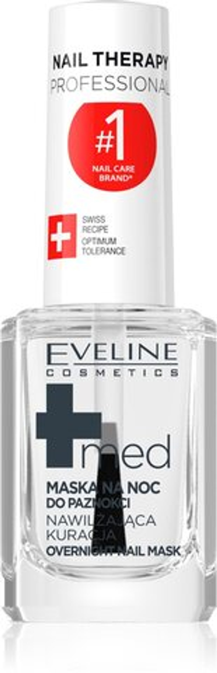 Eveline Cosmetics Nail Therapy Med+ - ночная маска для поврежденных ногтей /   12  ml  / GTIN 2600006044978