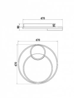 Накладной светильник Freya  FR10028CL-L80B