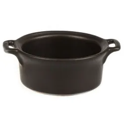 Соусник 125 мл 10,7*8,5 см h4 см овальный фарфор Smooth Black Raw Stellar P.L. Proff Cuisine [6]