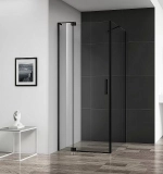 Душевой уголок Cezares Slider 89х95 SLIDER-AH-1-90-90/100-C-NERO стекло прозрачное/профиль черный матовый