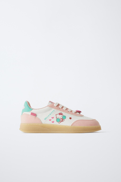 ZARA КРОССОВКИ HELLO KITTY ©, РОЗОВЫЙ