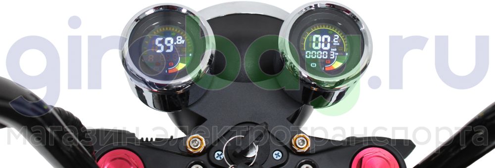 Электроскутер IKINGI HARLEY CHOPPER 4000W (60V/30Ah) - Чёрный Электроскутер IKINGI HARLEY CHOPPER 4000W (60V/30Ah) - Чёрный фото №9